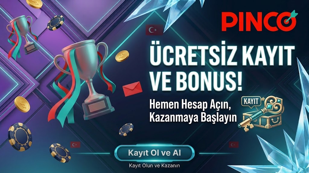 Pinco mobil uygulama erişim ve kayıt görseli